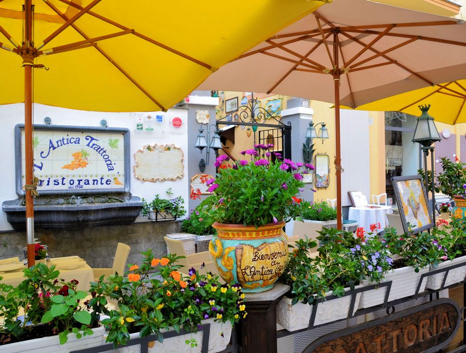 Cafe in Sorento, Italy