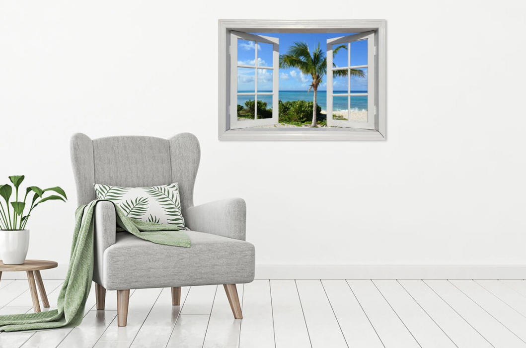 Window and the Palm Tree - Room Scene
