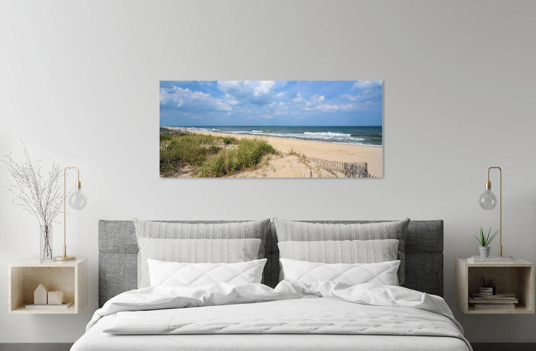 Beach, Clouds, and Dunes room scene